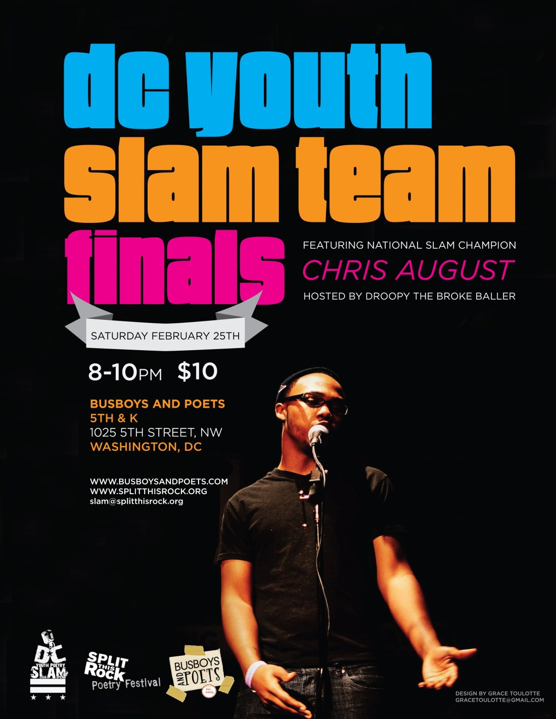 Come see the spoken word gods go in. 