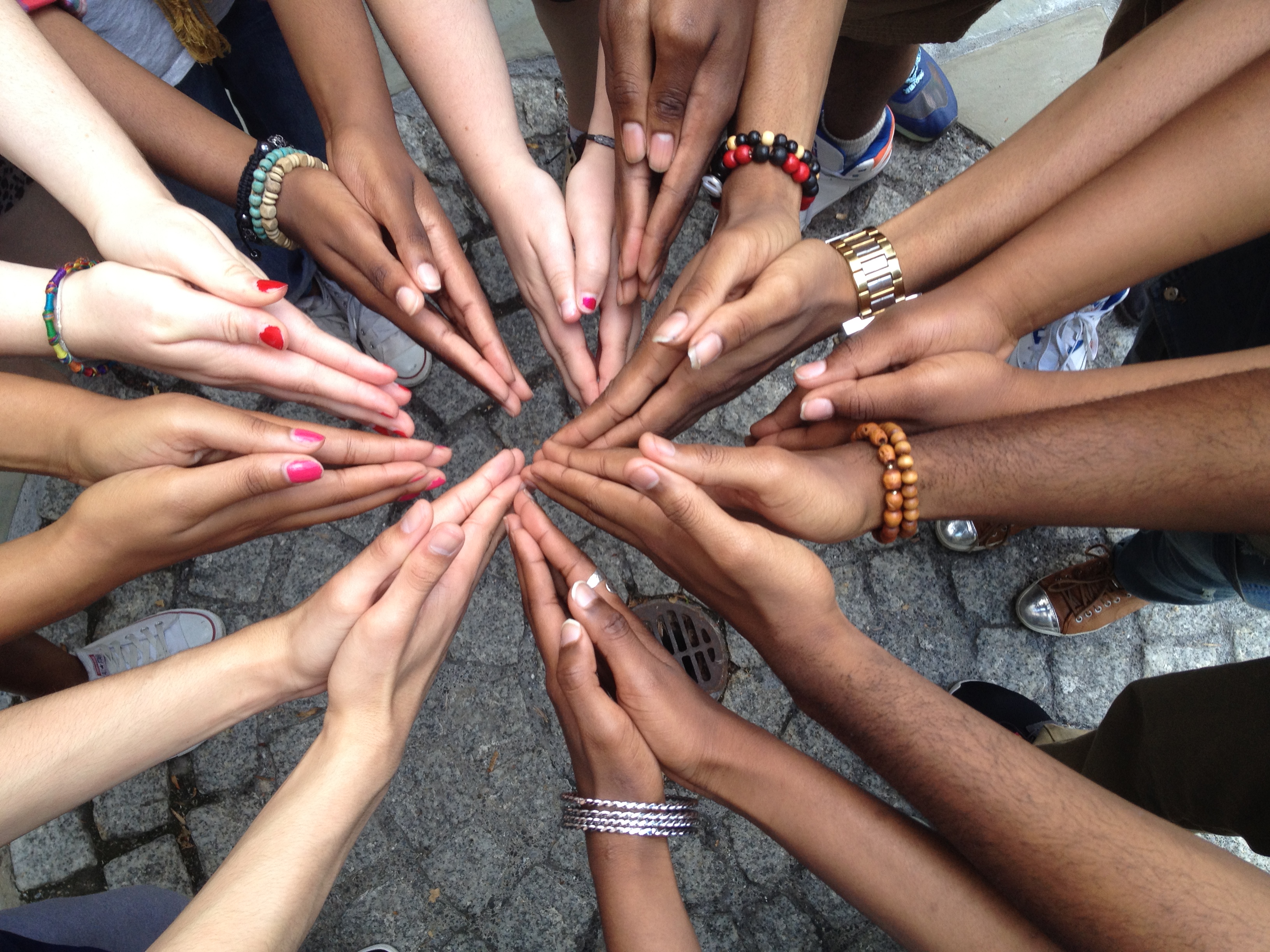 hands in circle