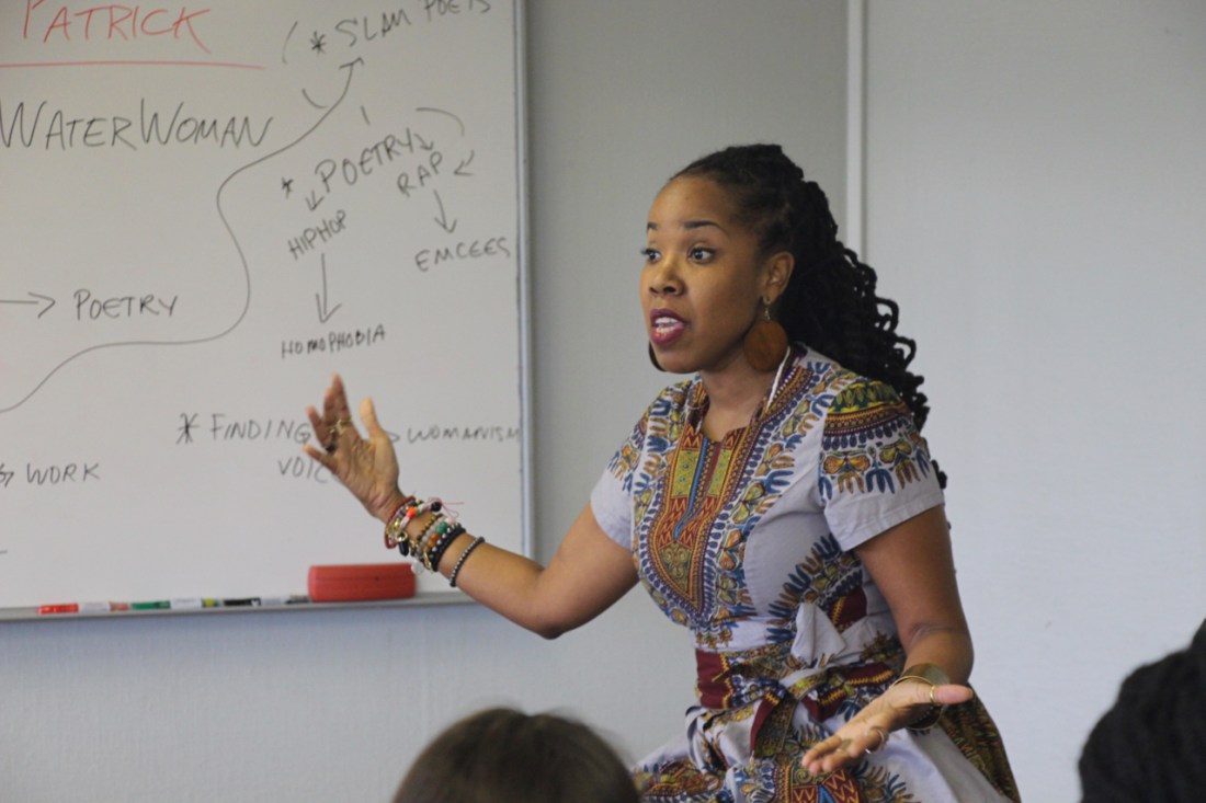Sister Goldie teaching at UNISA